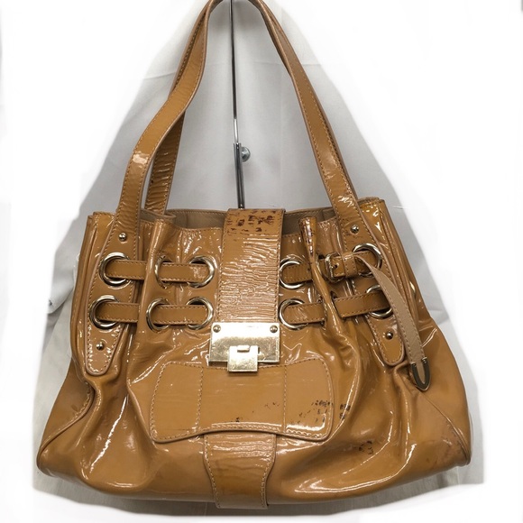 Jimmy Choo Handbags - Jimmy Choo Patent Leather Hobo Shoulder Handbag ✅Offers Welcome